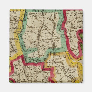 Connecticut Karta Magnet