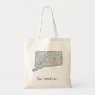 Connecticut karta tygkasse