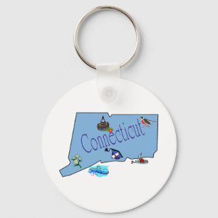 Connecticut Keychain Nyckelring