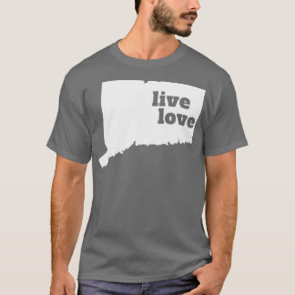 Connecticut Live Kärlek Connecticut T Shirt