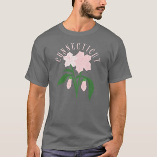Connecticut MountainLaurel Pink State Flowers Over T Shirt