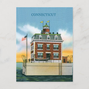 Connecticut New London Ledge Light Vykort