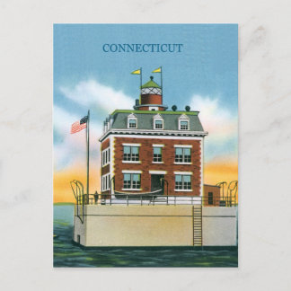 Connecticut New London Ledge Light Vykort