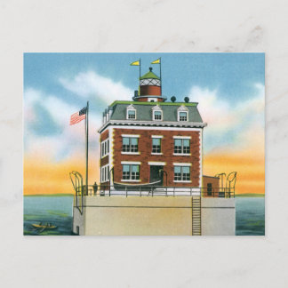 Connecticut New London Ledge Light Vykort