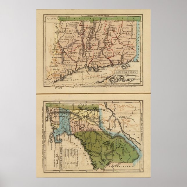 Connecticut, NewEngland Poster (Framsidan)