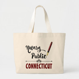 Connecticut Notary Public Bläck Pen Jumbo Tygkasse