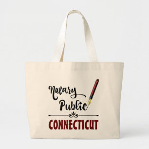 Connecticut Notary Public Bläck Pen Jumbo Tygkasse