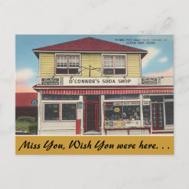 Connecticut, O'Connor's Soda Shop, Ljud View Vykort