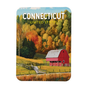 Connecticut Resa Konst Vintage Magnet