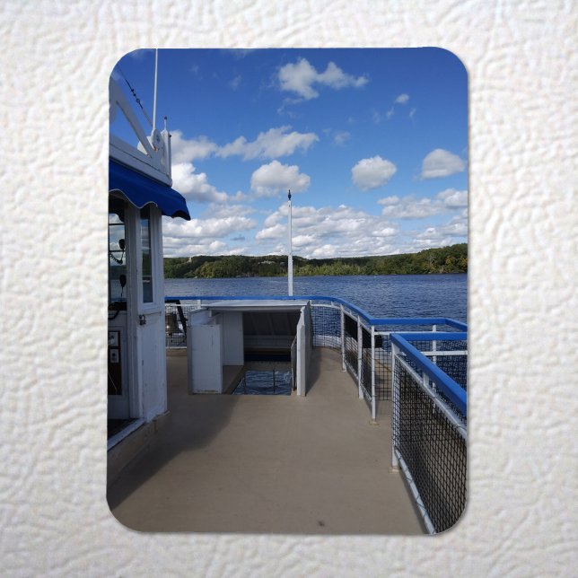 Connecticut River från Riverboat Magnet (Connecticut River from Riverboat Flexi Magnet on Fridge)
