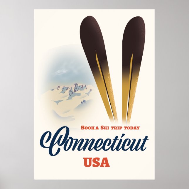 Connecticut ski poster (Framsidan)