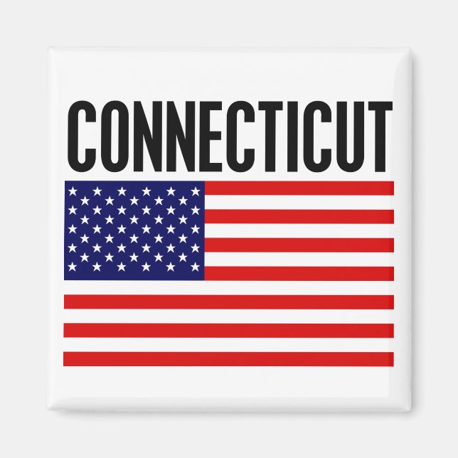Connecticut, Stars och stripes Magnet (Framsidan)