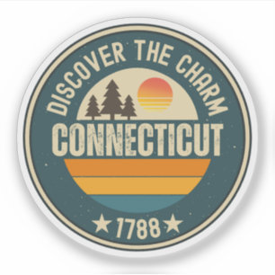 Connecticut State - Nutmeg State Present Klistermärken