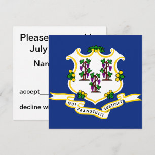 Connecticut Statlig flagga Inbjudningar