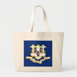 Connecticut Statlig flagga Jumbo Tygkasse