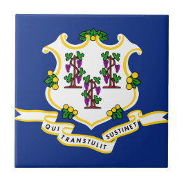 Connecticut Statlig flagga Kakelplatta