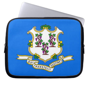 Connecticut Statlig flagga Laptop sleeve