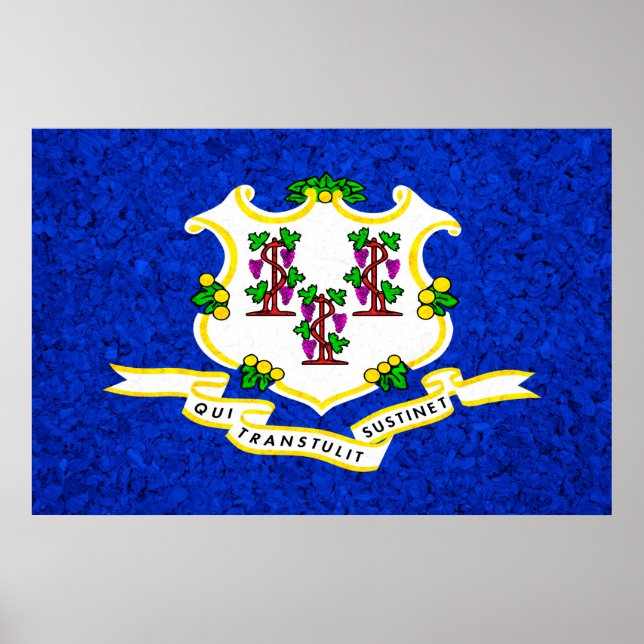 Connecticut Statlig flagga Poster (Framsidan)