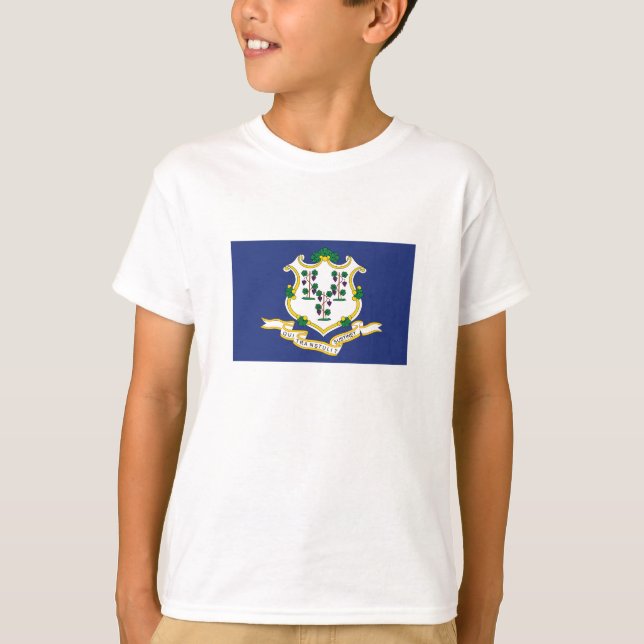 Connecticut Statlig flagga T Shirt (Framsida)