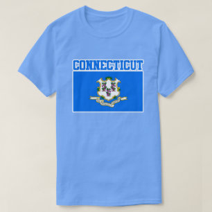 Connecticut Statlig flagga T-Shirt