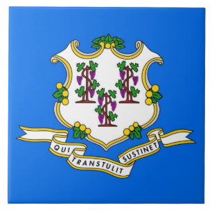 Connecticut Statlig flagga Tile Kakelplatta