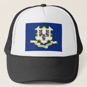 Connecticut Statlig flagga Truckerkeps