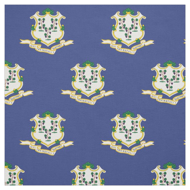Connecticut Statlig flagga Tyg (Provkarta)
