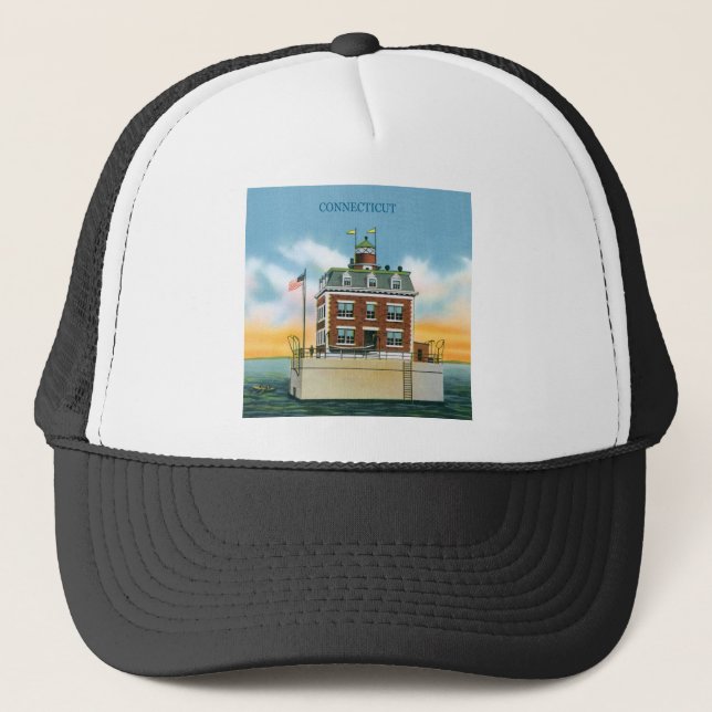 Connecticut tänder den nya London avsatsen Truckerkeps (Framsida)