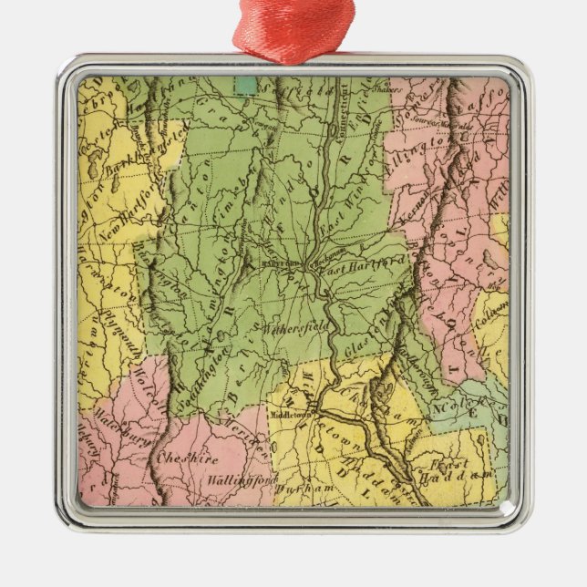 Connecticut US Julgransprydnad Metall (Framsidan)