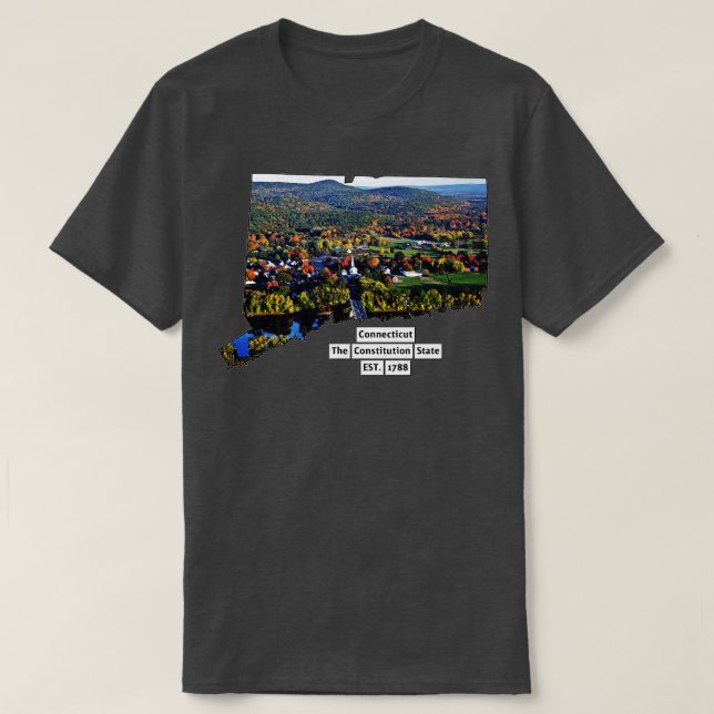 Connecticut USA T Shirt (Design framsida)