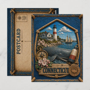 Connecticut Vintage Resa Vykort