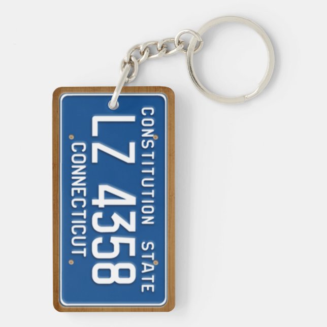 Connecticut vintageregistreringsskylt 1976 (Baksidan)