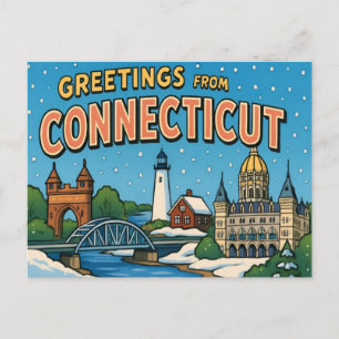 CONNECTICUT Vykort
