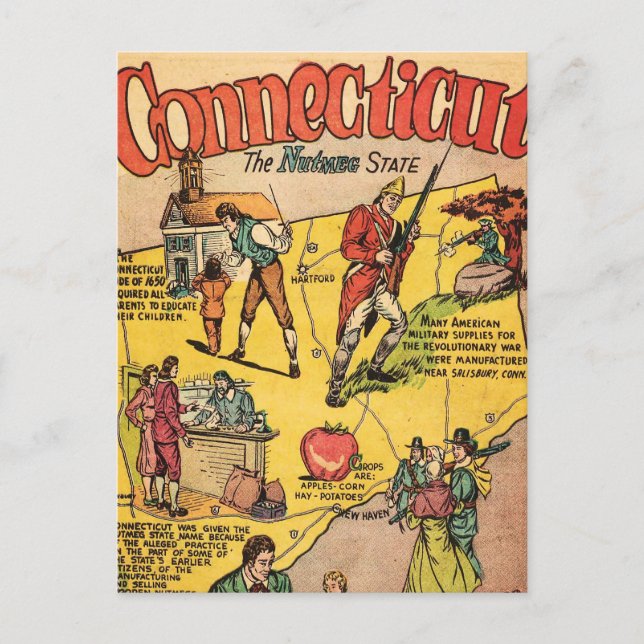 Connecticut Vykort (Framsida)