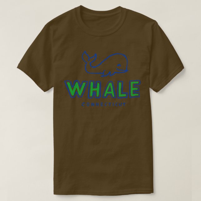 Connecticut Whaleeee 1 T Shirt (Design framsida)