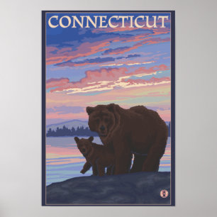 ConnecticutBear och Unge Poster