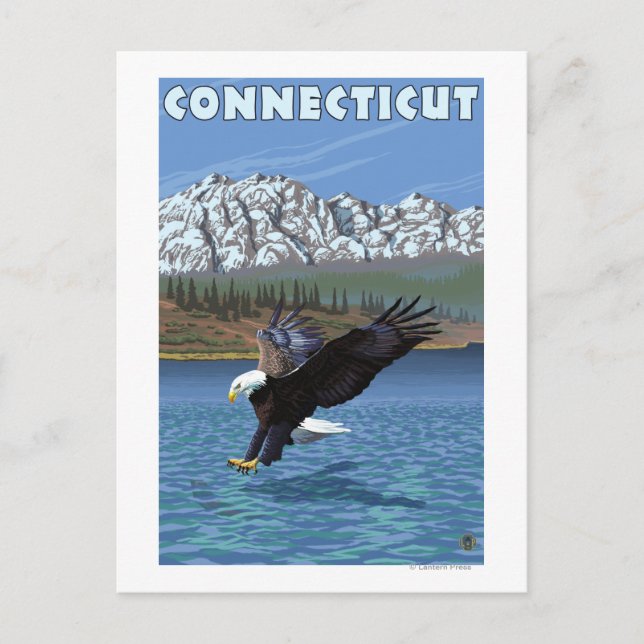 ConnecticutEagle-fiske Vykort (Framsida)