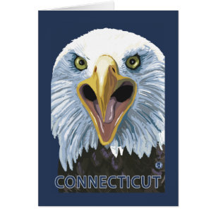 ConnecticutEagle Up Close Hälsningskort