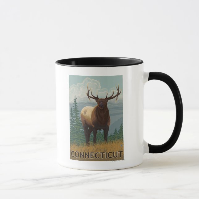 ConnecticutElk Scene Mugg (Höger)