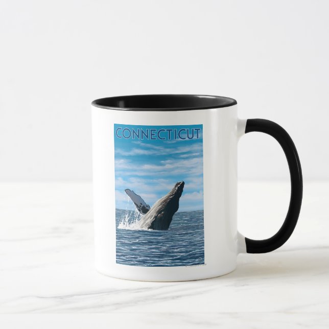 ConnecticutHumpback Whale Scene Mugg (Höger)
