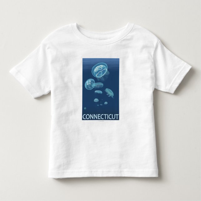 ConnecticutJellyfish plats Tee (Framsida)