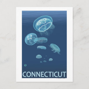ConnecticutJellyfish Scene Vykort