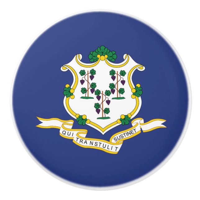 Connecticuts statsflagga knopp (Framsidan)