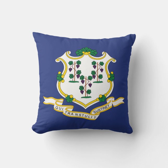 Connecticuts statsflagga kudde (Framsida)