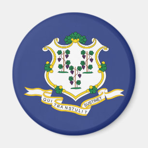 Connecticuts statsflagga magnet