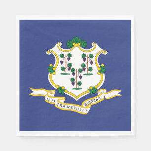 Connecticuts statsflagga pappersservett