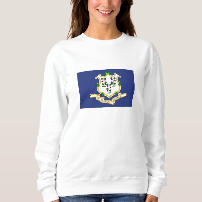 Connecticuts statsflagga t shirt (Framsida)