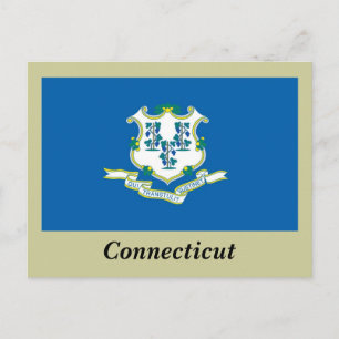 Connecticuts statsflagga vykort