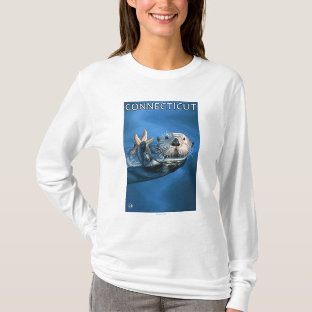 ConnecticutSea utterplats Tee Shirt (Framsida)