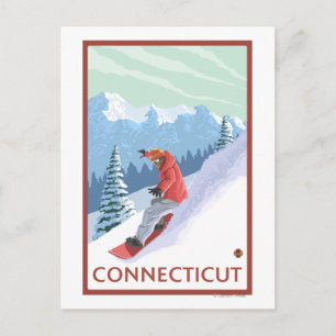 ConnecticutSnowboarder Scene Vykort